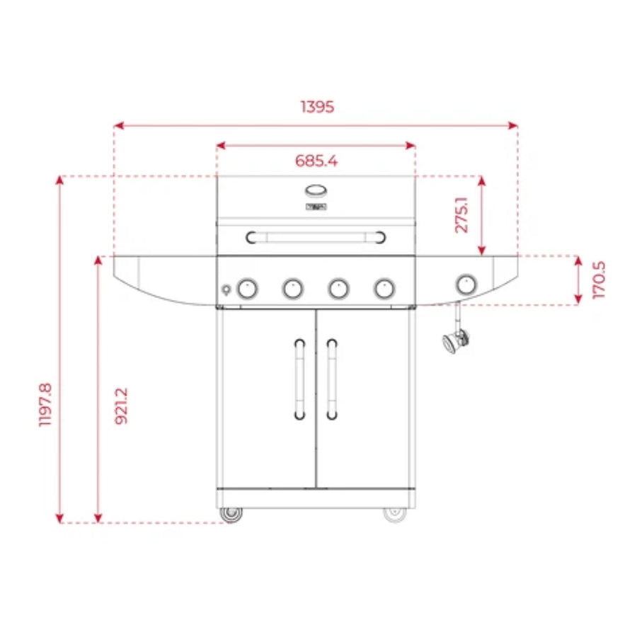 Parrilla a Gas Gourmet BBQ 4100 G Teka