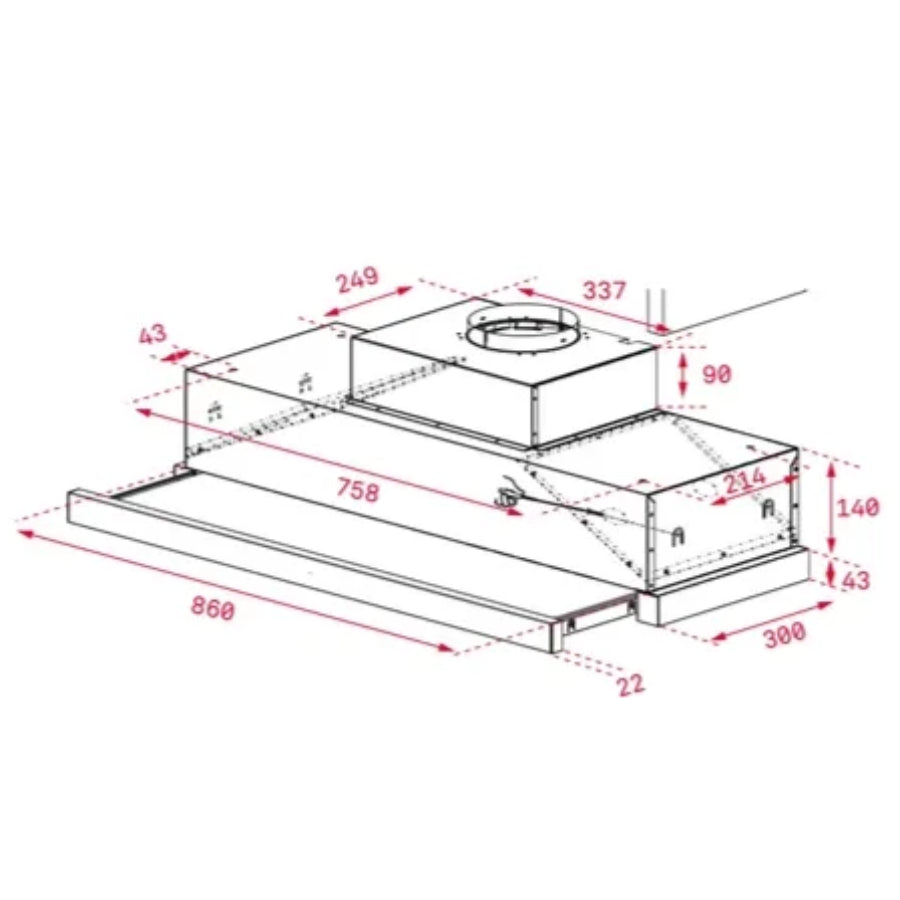 Campana Extensible CNL 9415 Plus Teka 90cm