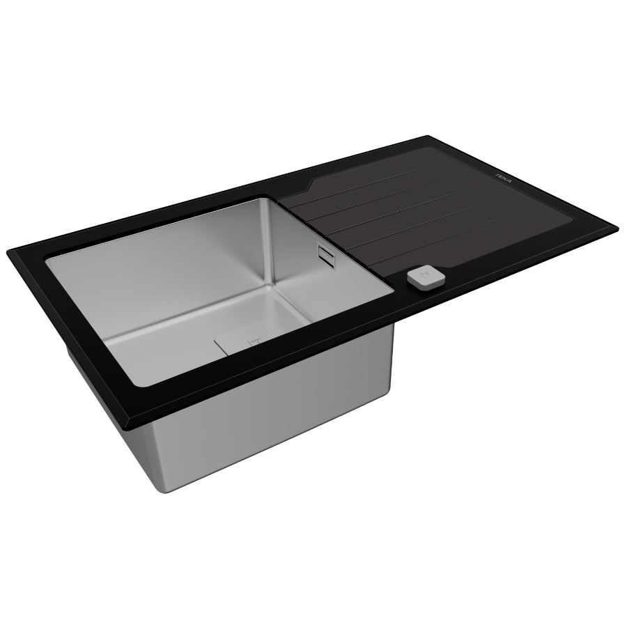 Fregadero Diamond Urban Colors Edition RS15 1C Teka Color Negro 86cm