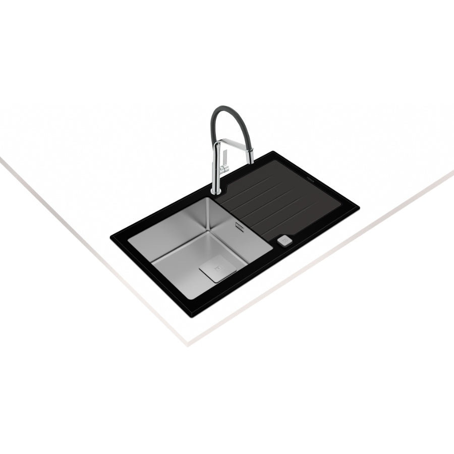 Fregadero Diamond Urban Colors Edition RS15 1C Teka Color Negro 86cm