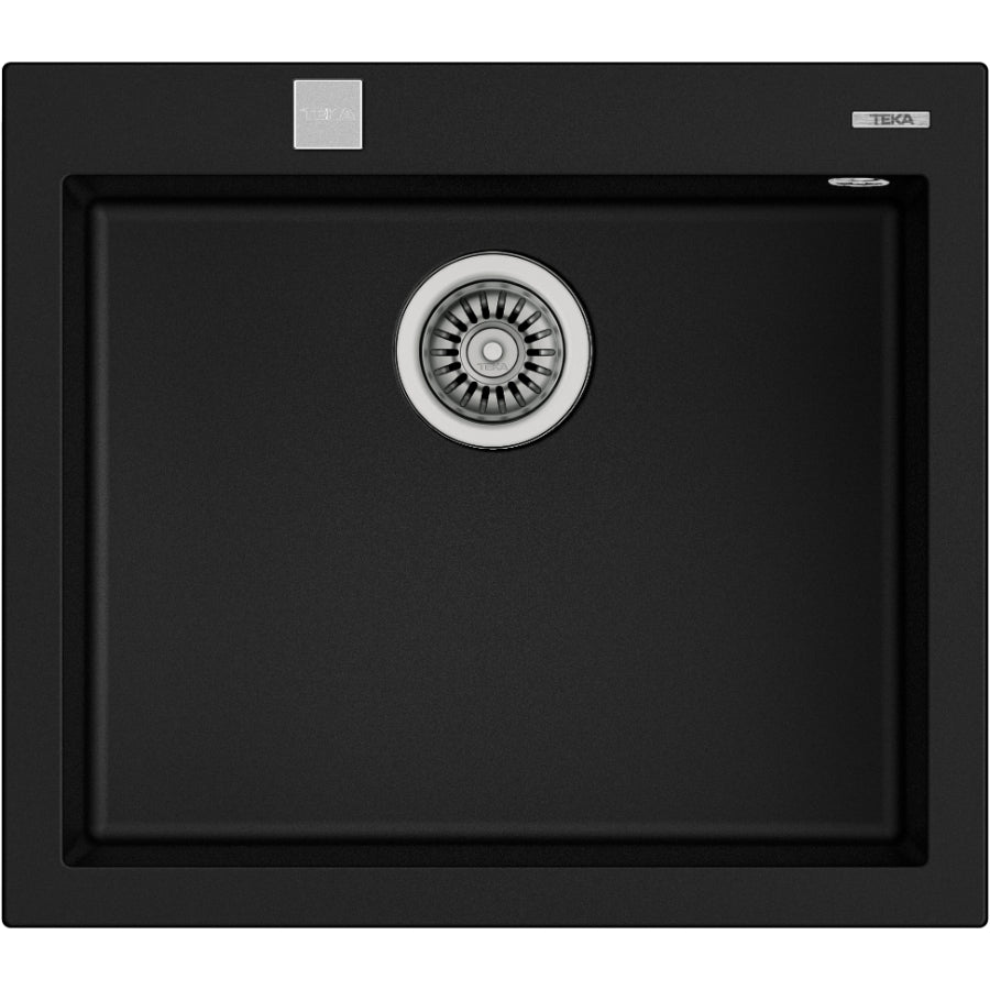 Fregadero Tegranit ForSquare 50.40 TG Teka Color Negro 57cm