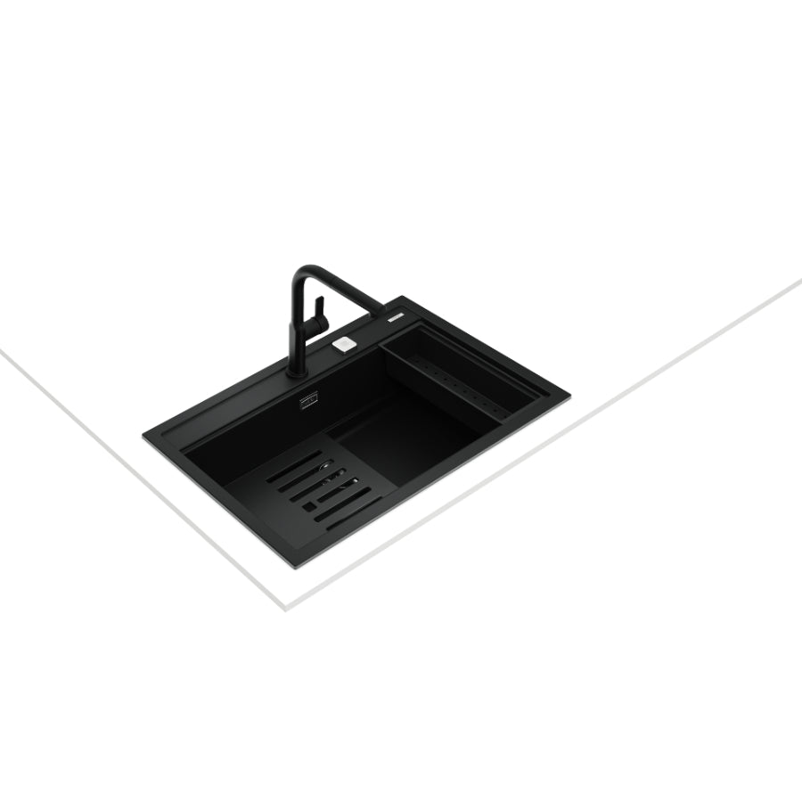 Fregadero WorkStation NOVA 80 WS-TG Teka Color Negro 80cm