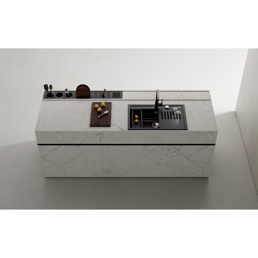 Fregadero WorkStation NOVA 80 WS-TG Teka Color Negro 80cm