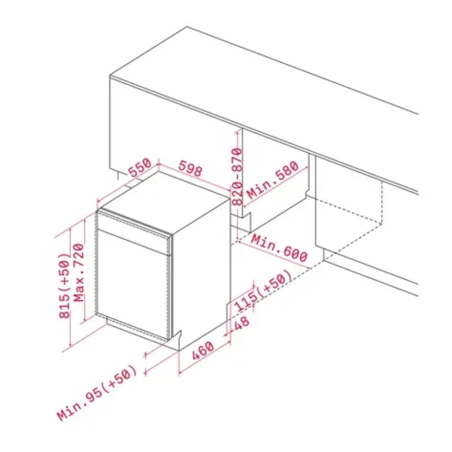 Lavavaillas DW8 57 FI-AM Teka 60cm