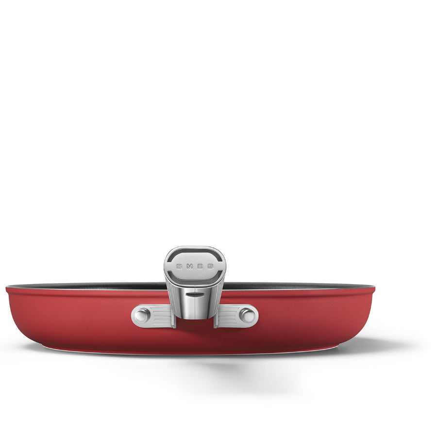 Sarten Antiadherente Smeg 3.3L Color Rojo