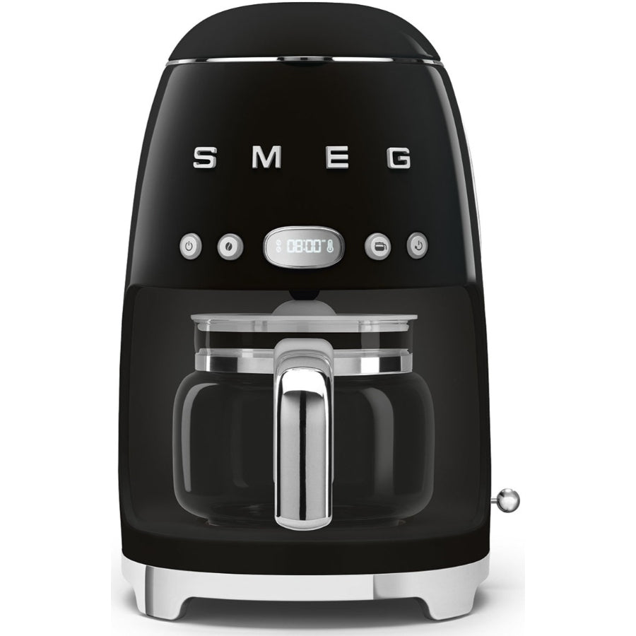 Combo Smeg, Cafetera De Goteo + Hervidor, Color Negro