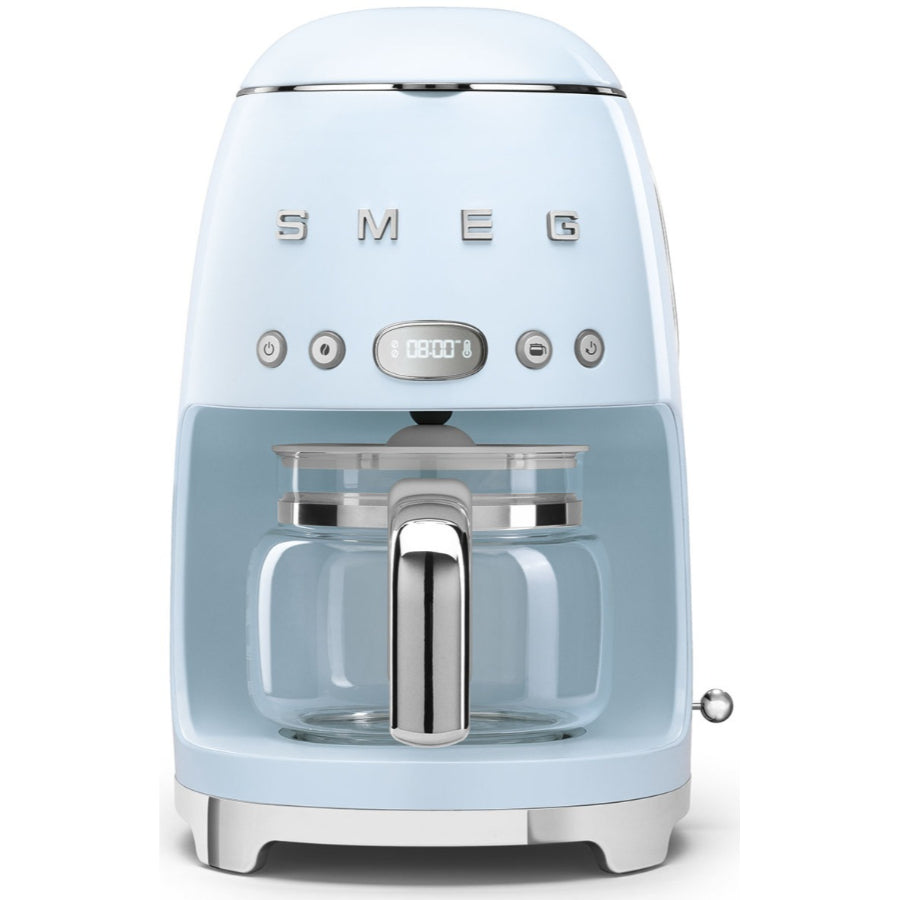 Combo Smeg, Cafetera De Goteo + Mini Hervidor, Color Celeste