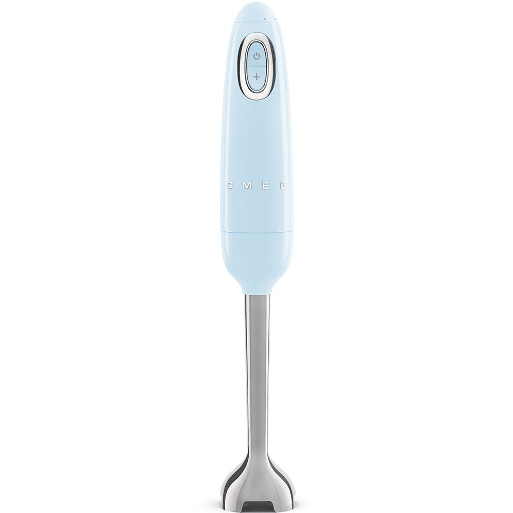 Batidora de mano color azul celeste Smeg
