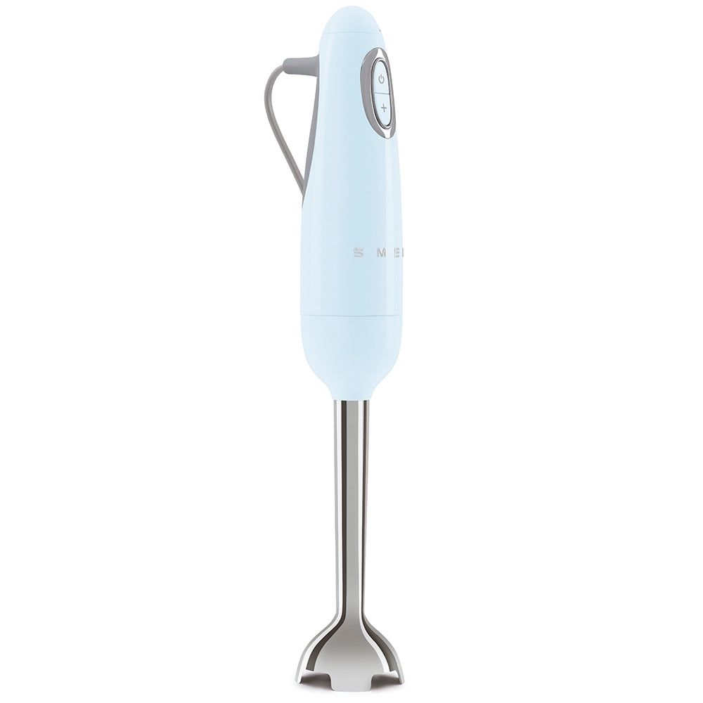 Batidora de mano color azul celeste Smeg