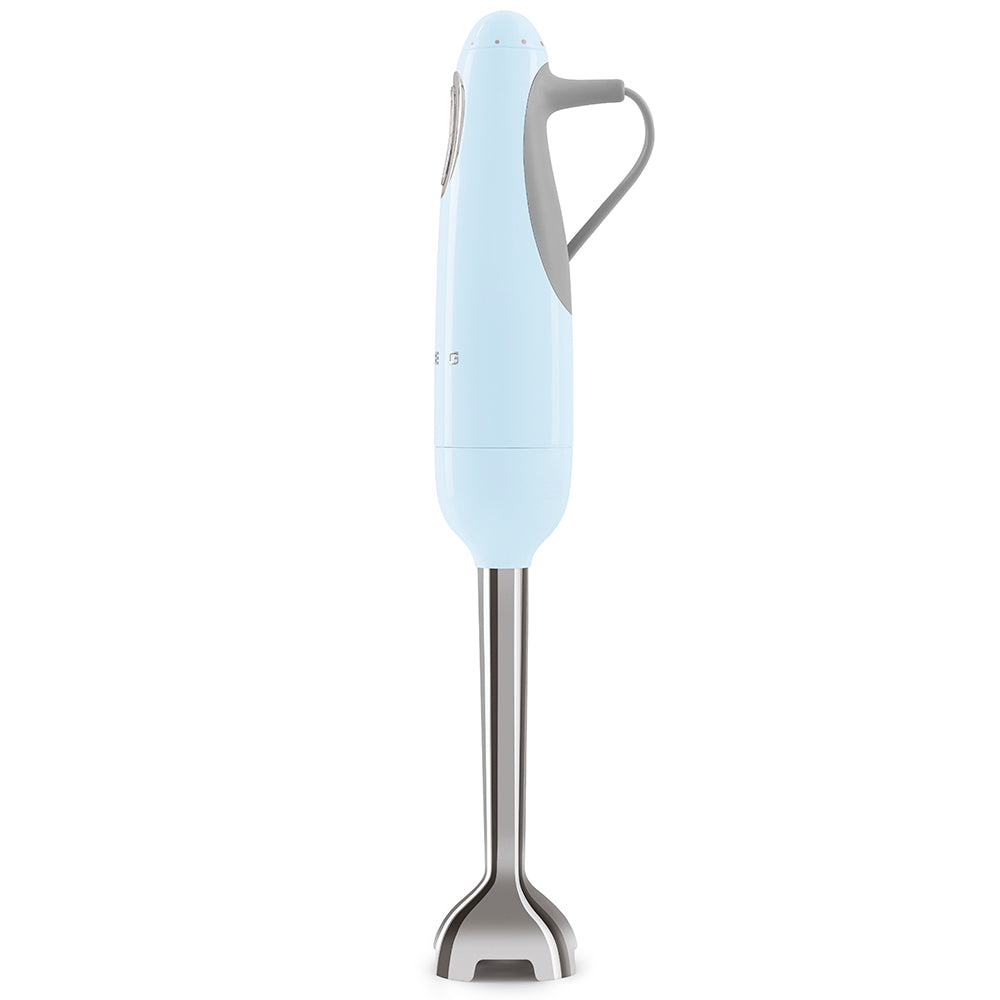 Batidora de mano color azul celeste Smeg