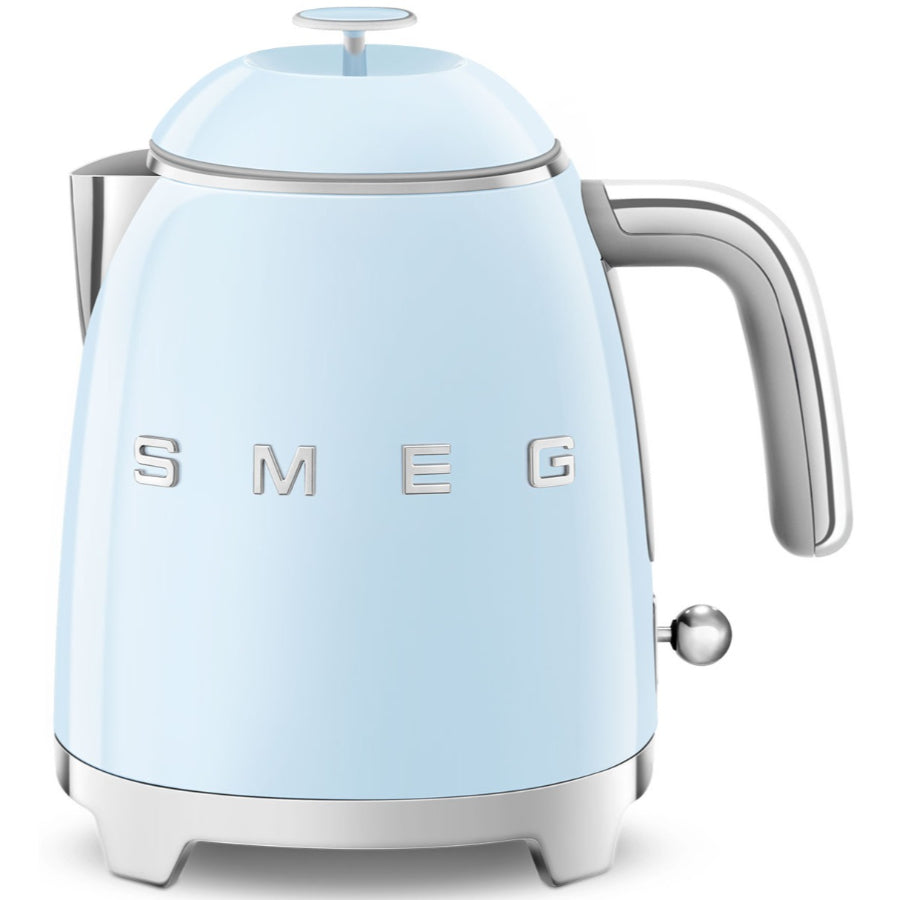 Combo Smeg, Cafetera De Goteo + Mini Hervidor, Color Celeste
