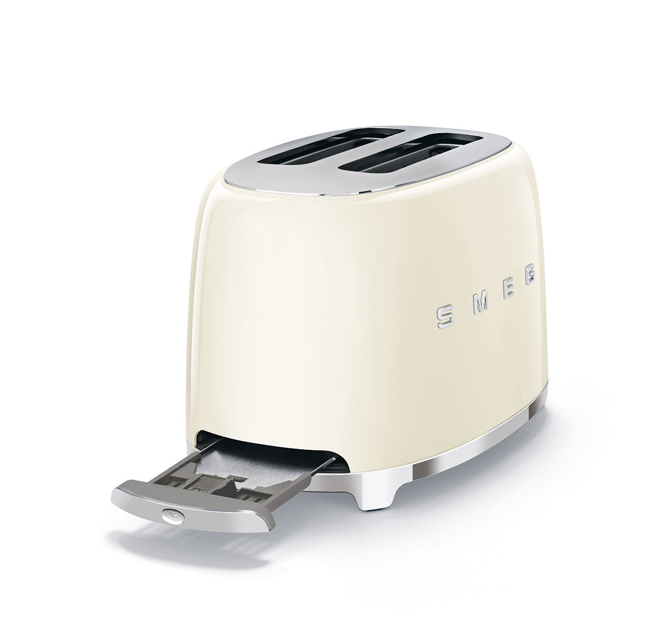 Tostadora 2 rebanadas retro color crema Smeg
