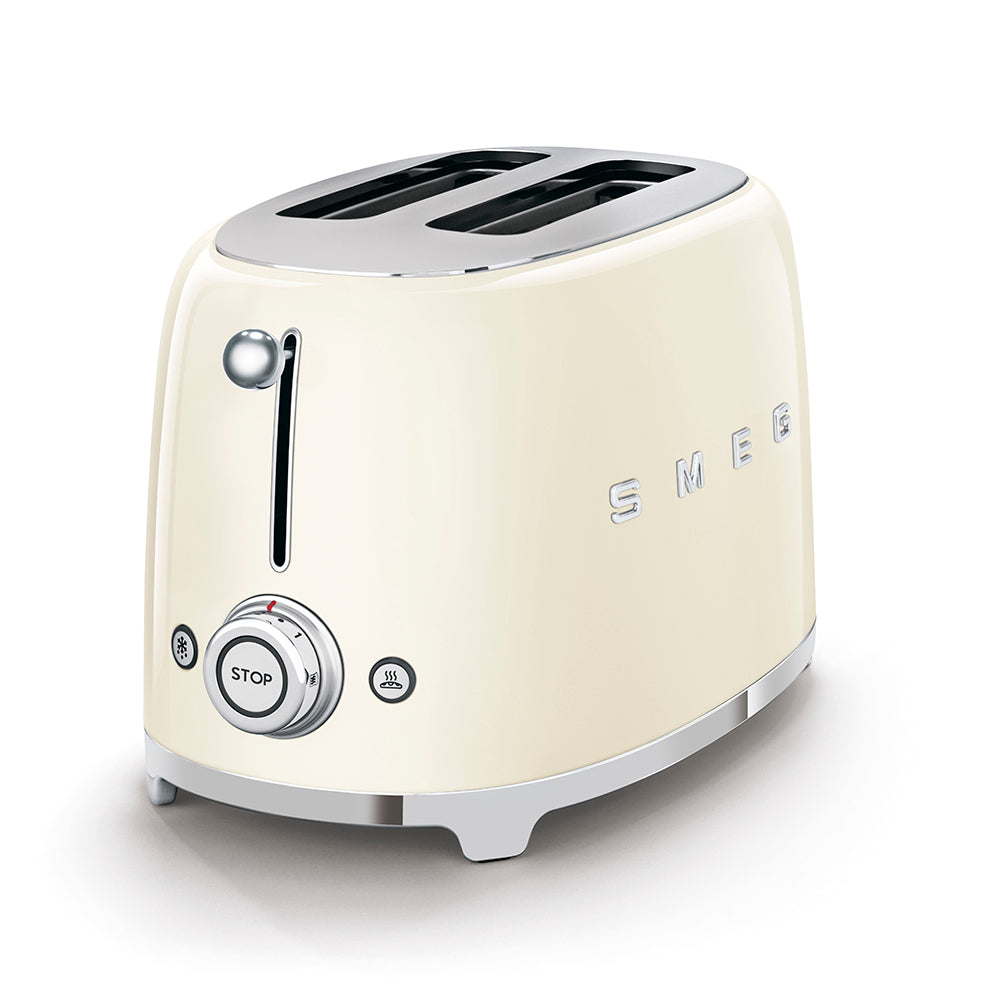 Tostadora 2 rebanadas retro color crema Smeg