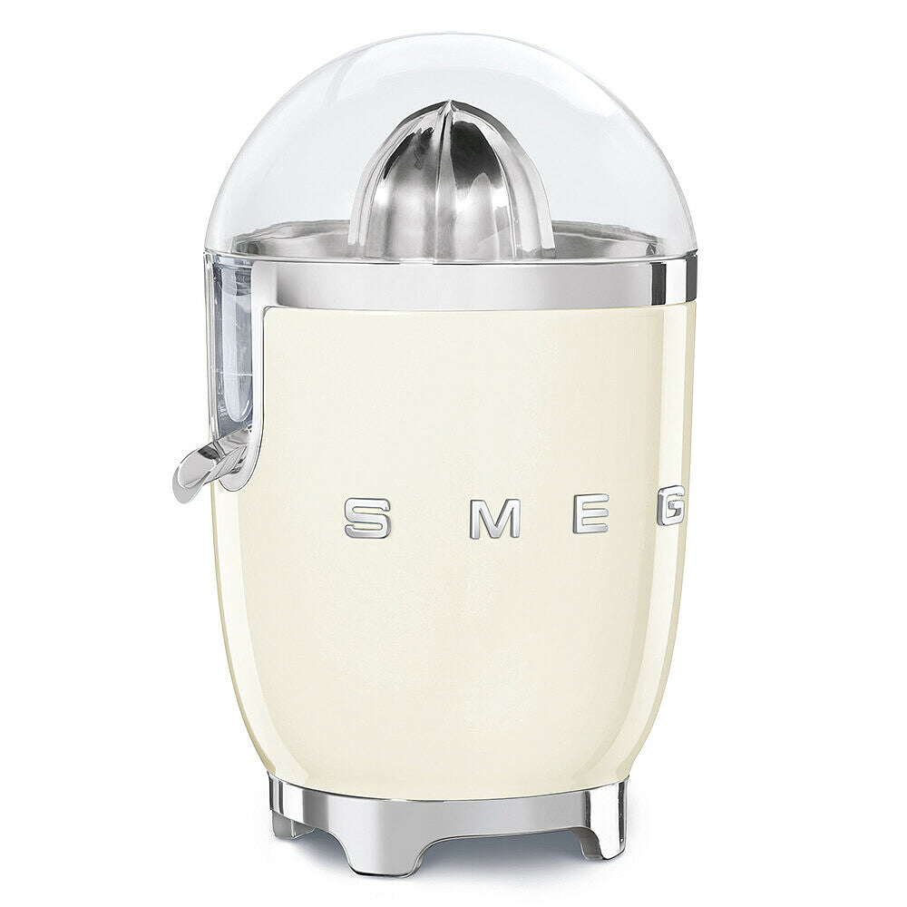 Combo Smeg, Exprimidor De Naranja + Batidora De Mano + Tostadora + Rack Para Sandwich, Color Crema