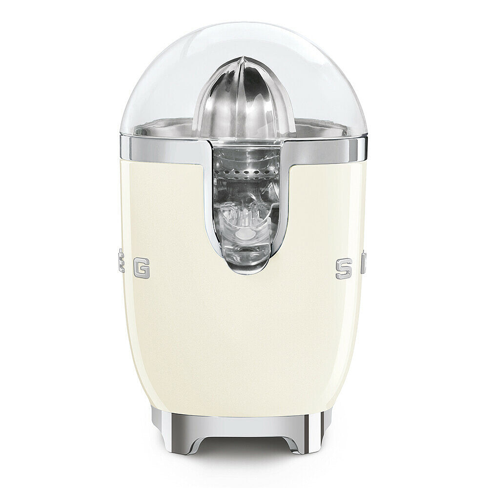Combo Smeg, Exprimidor De Naranja + Batidora De Mano + Tostadora + Rack Para Sandwich, Color Crema