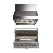 Combo Parrillero: Parrilla a Gas Propano 42" Coyote + Campana de Pared Outdoor Falmec 48"