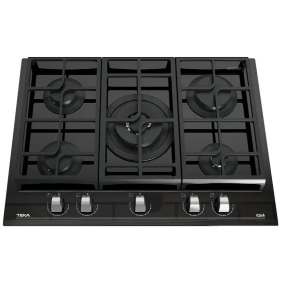 Encimera De Cristal a Gas GZC 75330 Teka Color Negro 70cm