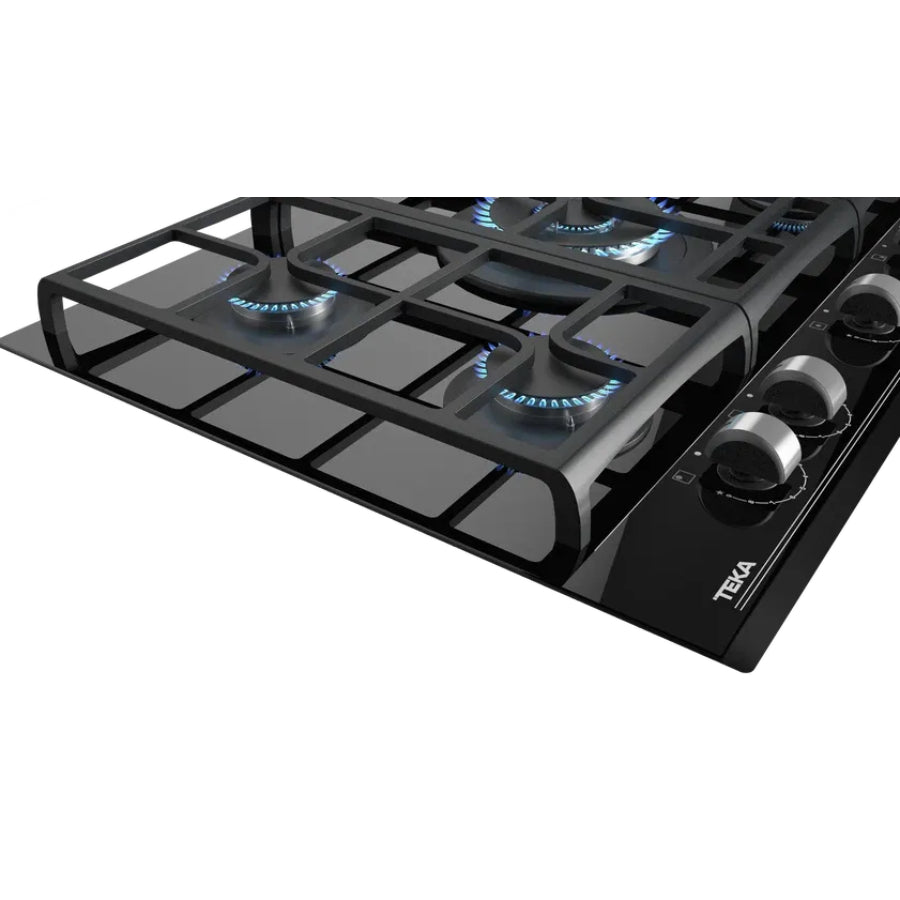 Encimera De Cristal a Gas GZC 75330 Teka Color Negro 70cm