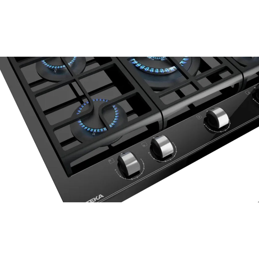 Encimera De Cristal a Gas GZC 75330 Teka Color Negro 70cm