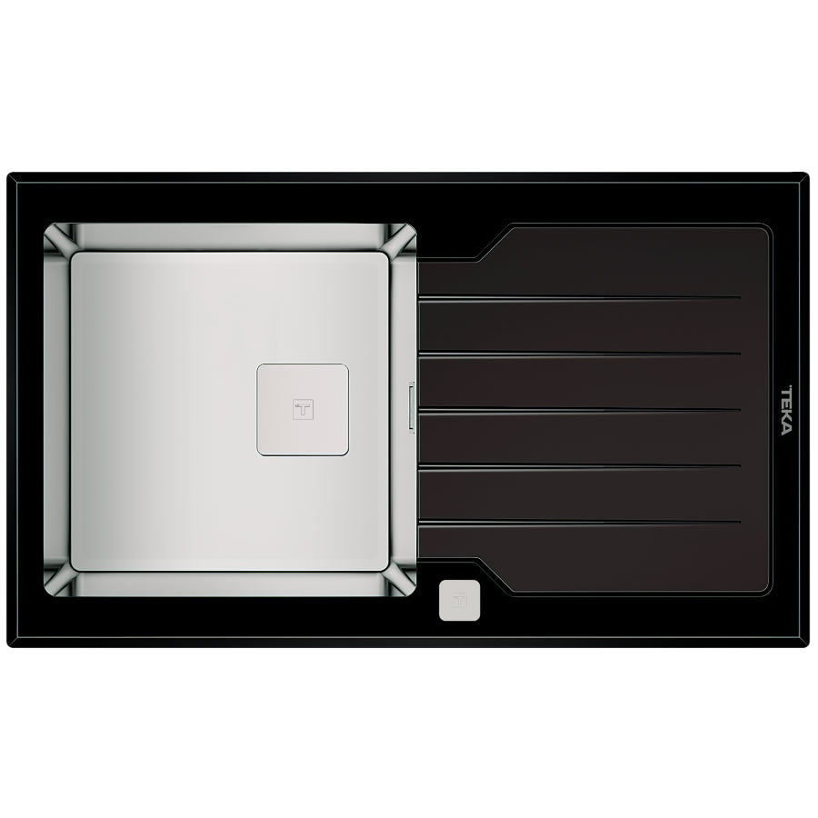 Fregadero Diamond Urban Colors Edition RS15 1C Teka Color Negro 86cm