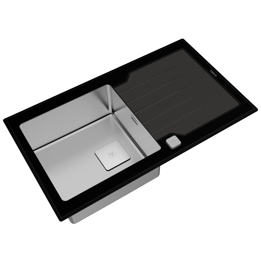 Fregadero Diamond Urban Colors Edition RS15 1C Teka Color Negro 86cm