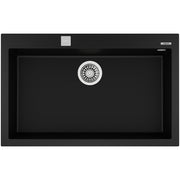 Fregadero Tegranit ForSquare 72.40 TG Teka Color Negro 80cm