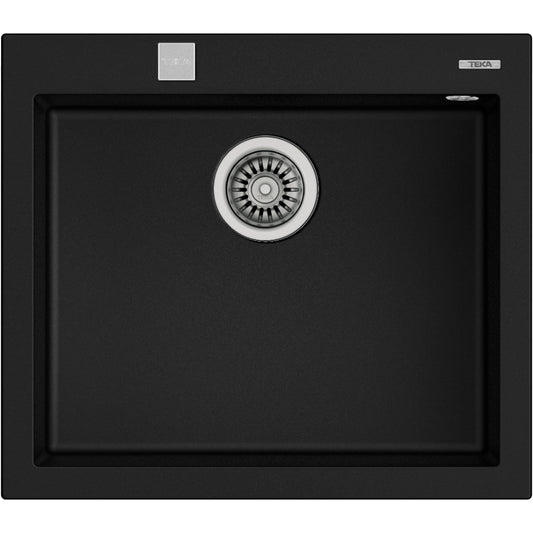 Fregadero Tegranit ForSquare 50.40 TG Teka Color Negro 57cm