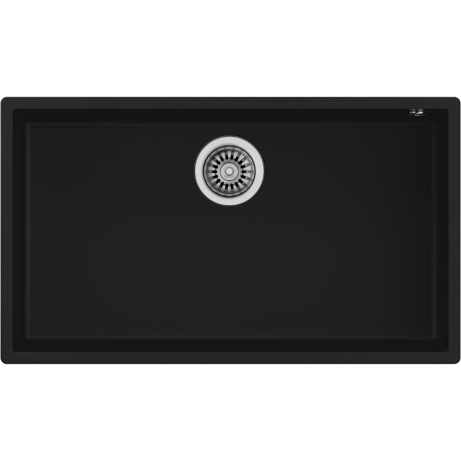 Fregadero Tegranit+ Square 72.40 TG Teka Color Negro 76cm