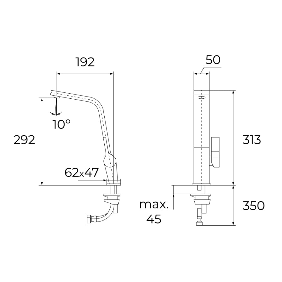 Grifo Monomando Teka Color Cromo