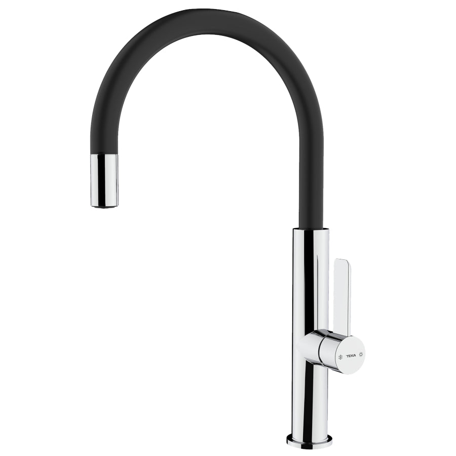 Grifo Monomando Teka Color Negro/Cromo