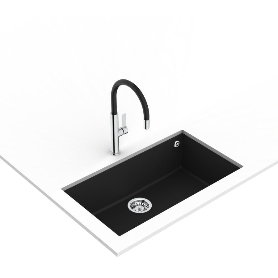 Grifo Monomando Teka Color Negro/Cromo