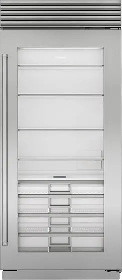 Refrigerador con puerta de vidrio de 36" Sub-Zero