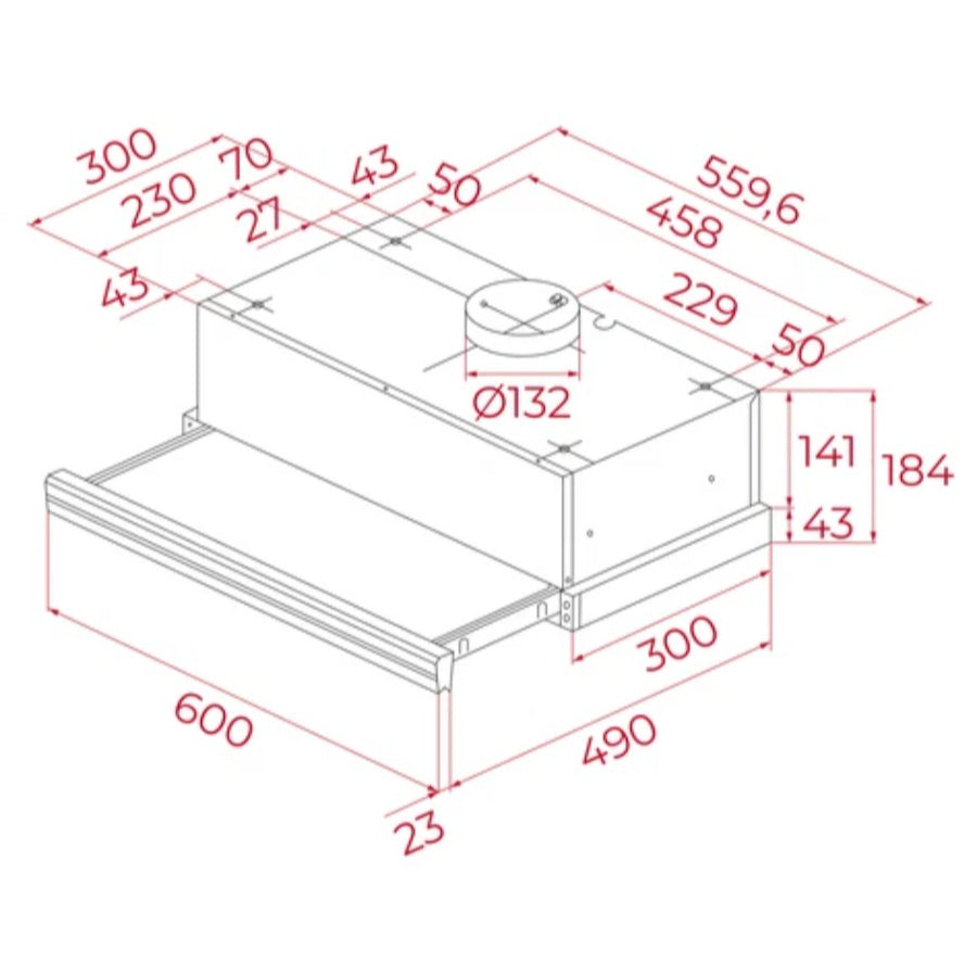 Campana Extensible CNL 6415 Plus Teka Color Negro 60cm
