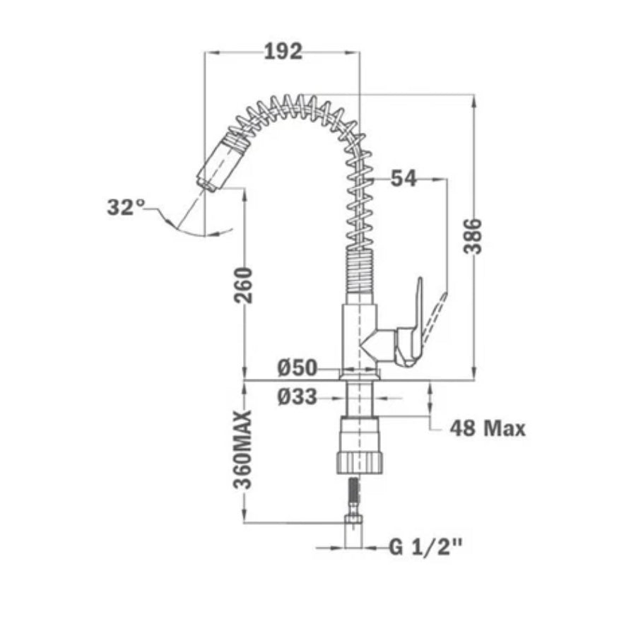 Grifo Monomando IN-934 Teka Color Cromo