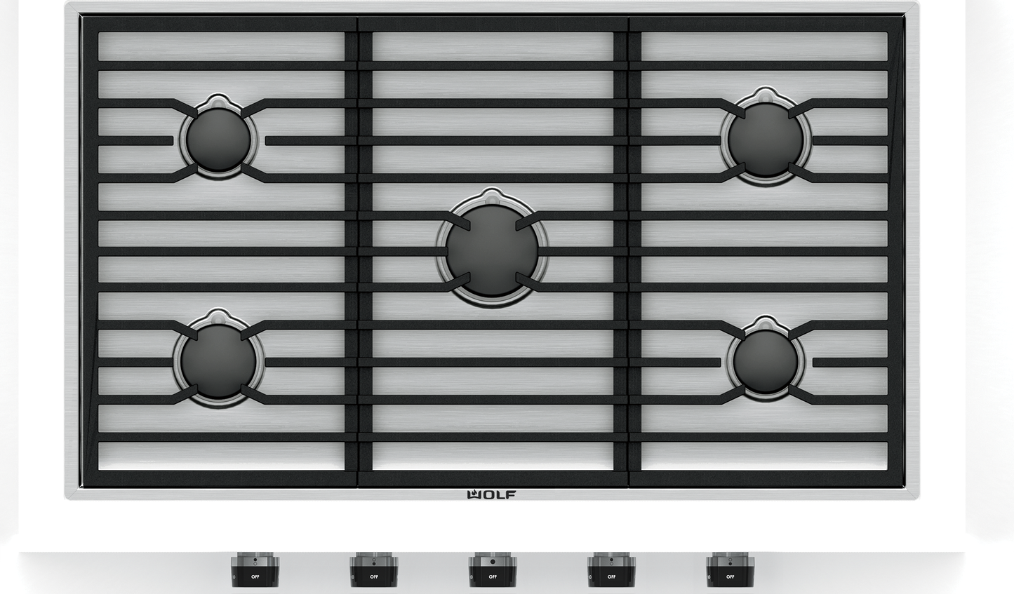 Encimera de cocción 5 quemadores transicional de 36" Wolf