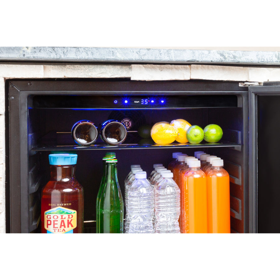 REFRIGERADOR 24" AZURE CON PUERTA DE ACERO INOXIDABLE
