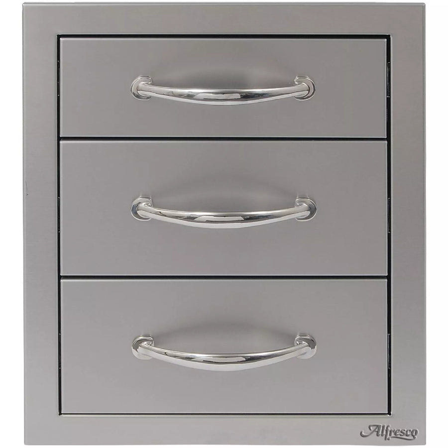 Cajón de almacenamiento en acero inoxidable Alfresco 17"