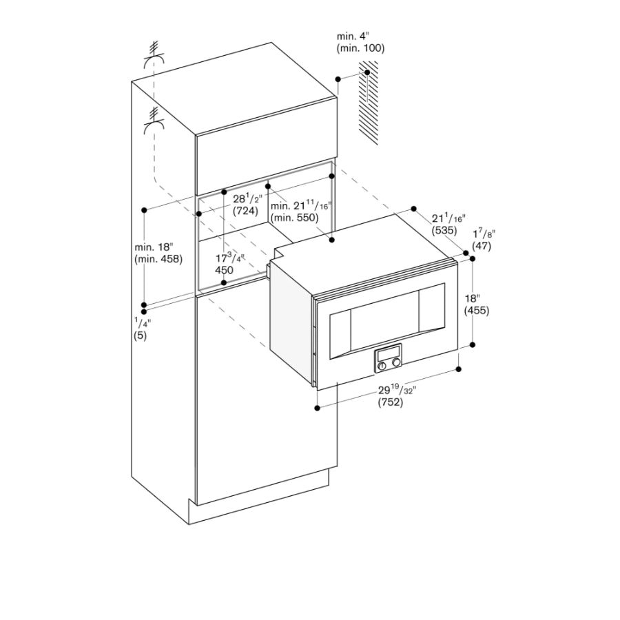 Horno de Vapor Empotrable Gaggenau 30"