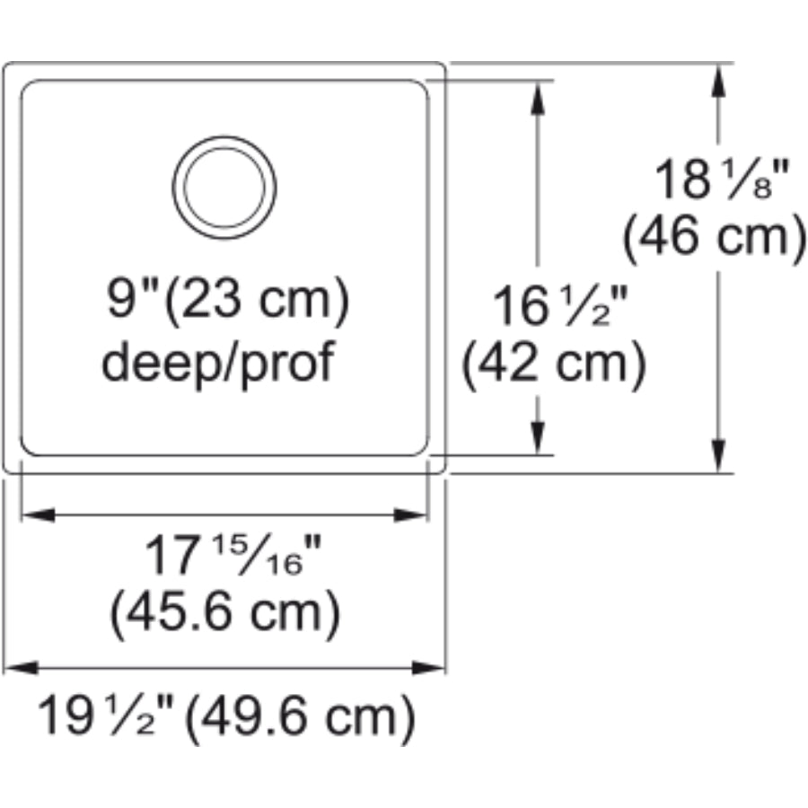 Fregadero Brookmore Kindred 50cm