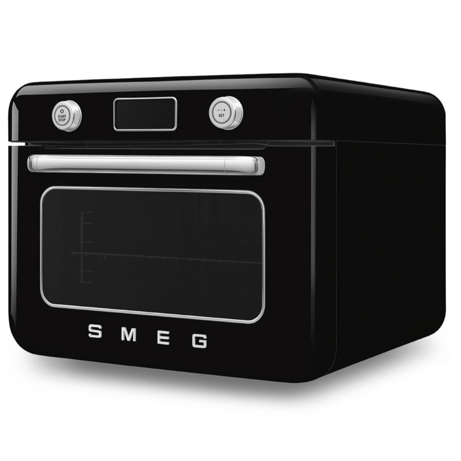 Horno Combi De Mesa De Conveccion Y Vapor Smeg Color Negro