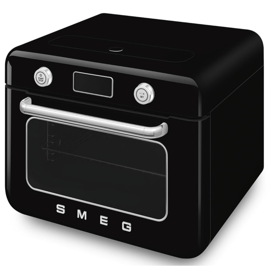 Horno Combi De Mesa De Conveccion Y Vapor Smeg Color Negro