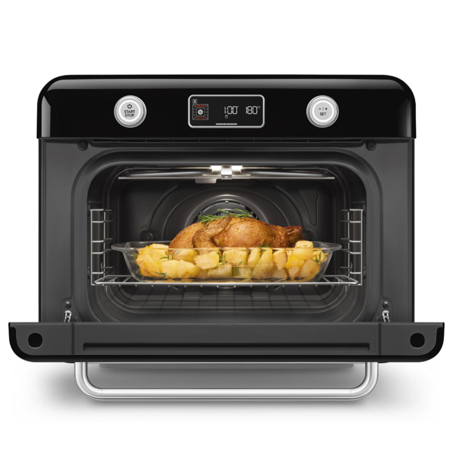 Horno Combi De Mesa De Conveccion Y Vapor Smeg Color Negro