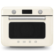 Horno Combi De Mesa De Conveccion Y Vapor Smeg Color Crema