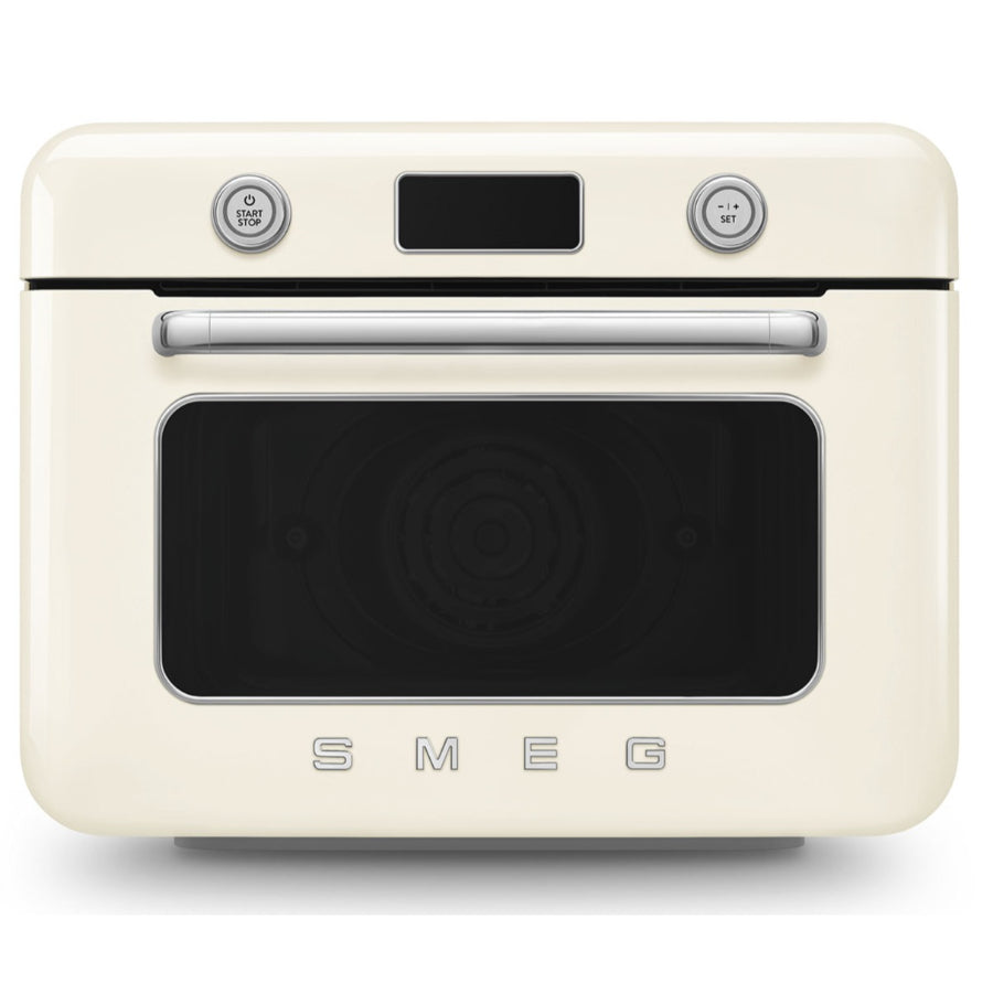 Horno Combi De Mesa De Conveccion Y Vapor Smeg Color Crema