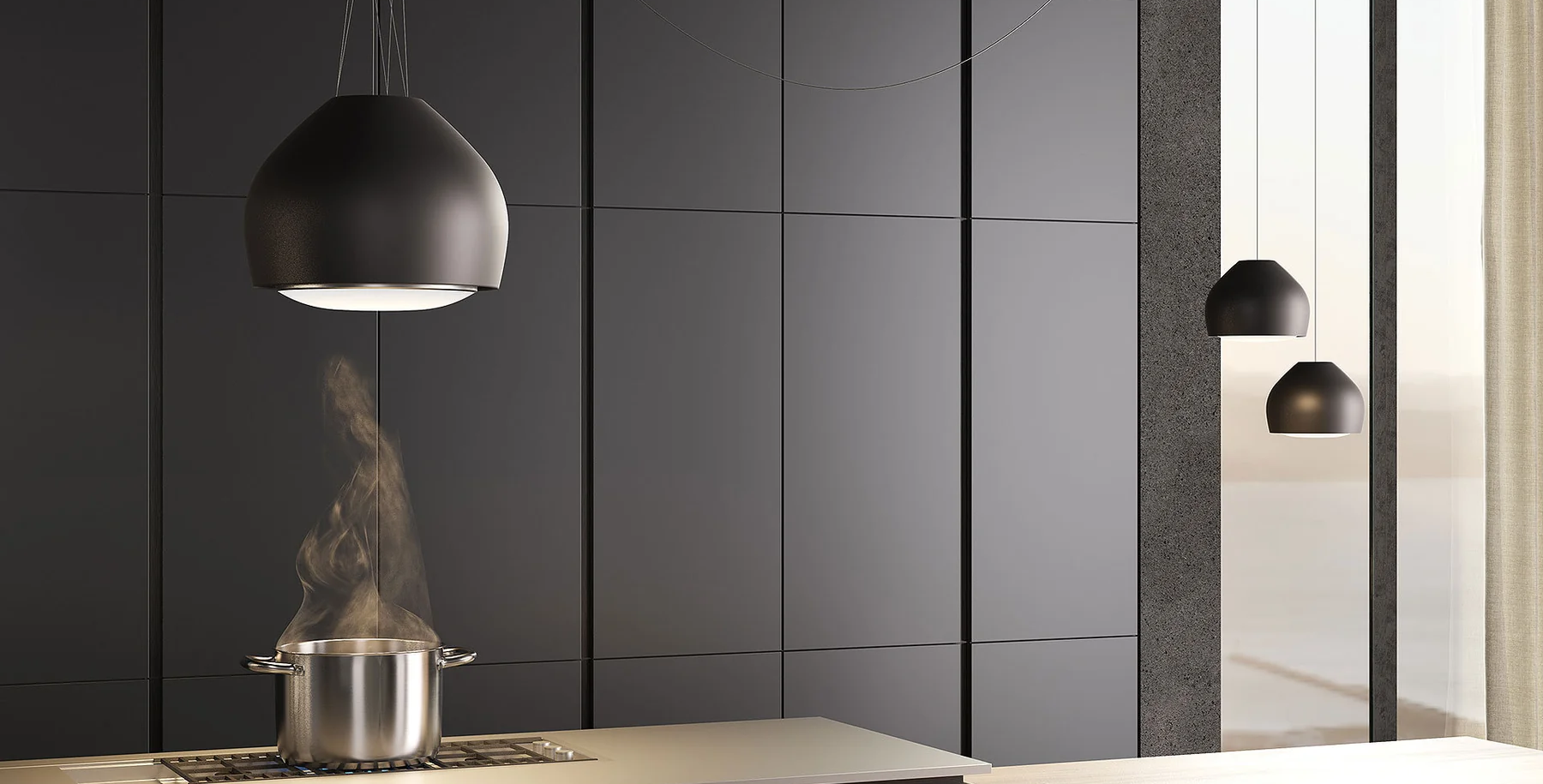 Campana de isla 60 cm Sophie Circle Tech Falmec