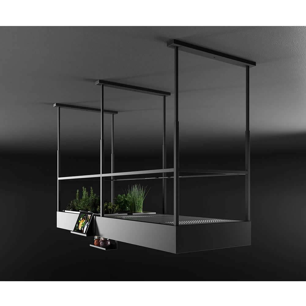 Campana de isla Spazio Circle Tech Falmec 180cm Color Negro