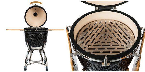 Asador smoker con carrito Coyote