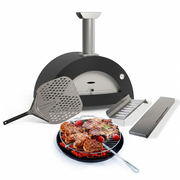Combo Alfa Forni 3 Pizze  + kit Hibrido + Pala + Accesorio Obsequio