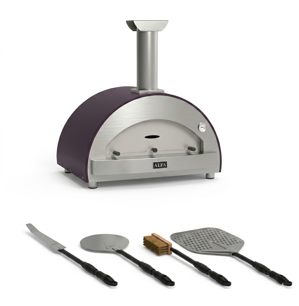 Combo Alfa Forni 4 Pizze + Set de Palas