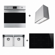 Combo Smeg + Campana Falmec + Obsequio Fregadero